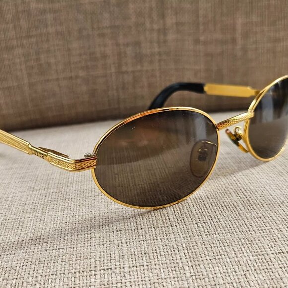 Lozza Women Vintage Sunglasses Gold Tone Frame Eye Wear Made in Italy - Picture 2 of 14